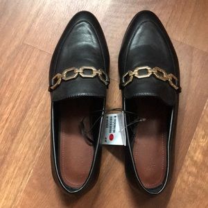 H&M womens black loafers